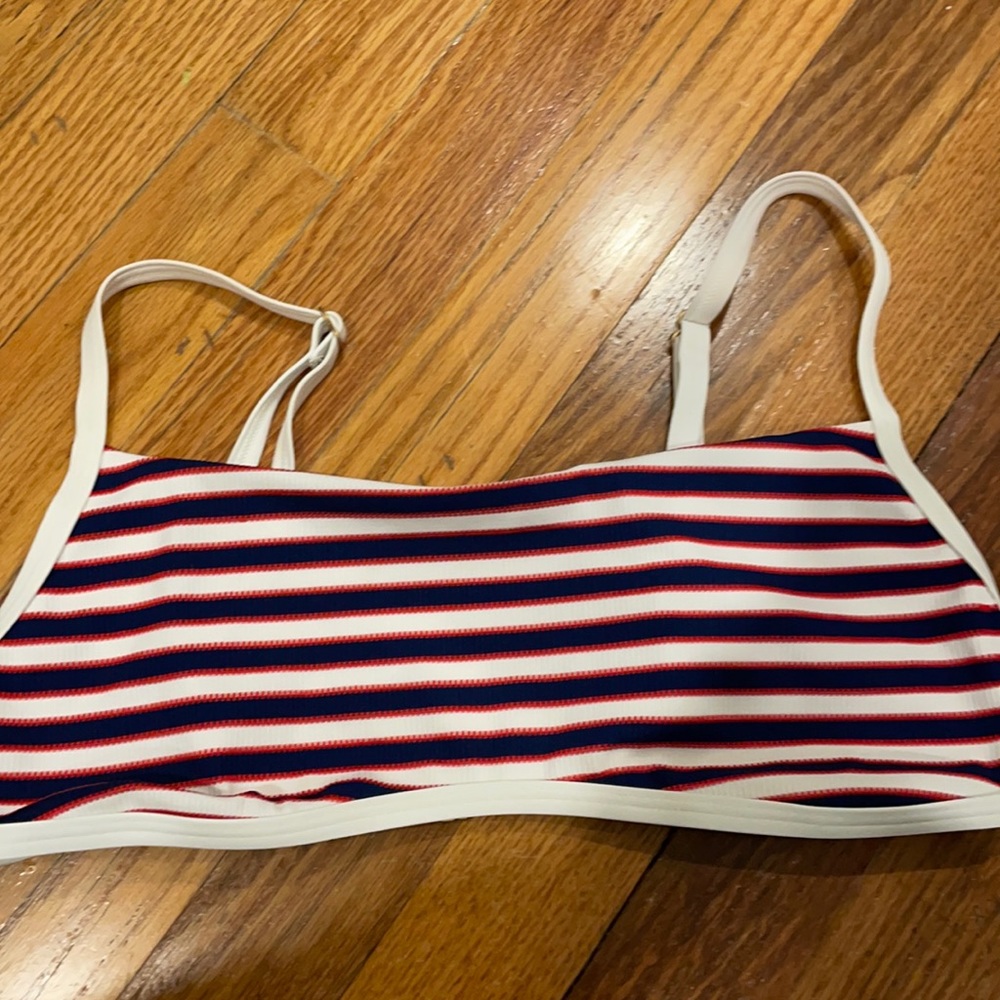 L space stripped bikini top